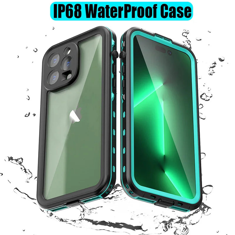 Bluetooth 30 Meter Deep Waterproof Case For iPhone 17 Air 16 15 14 13 12 Pro Max 11 Samsung Galaxy S25 S24 S23 S22 Ultra Note 20
