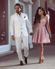 Homecoming Dresses: Pink Beaded Evening Dresses For Women
