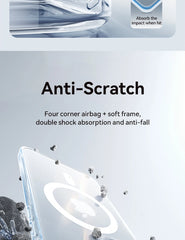 Magnetic Transparent Case For iPhone 15 14 13 Pro Max Case For Magsafe Wireless Charge Shockproof Cover Anti-fall