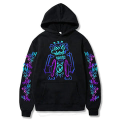 Arcane Jinx Hoodies Hot Anime Monkey Graffiti Sweatshirt Unisex Two Sides Street