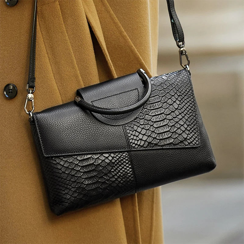 Bag Pure Color Simple Ladies Business Bag Crossbody