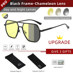 Sunglasses Men Women Polarized Sun Glasses Chameleon Anti-glare Driving