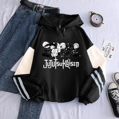 Anime Jujutsu Kaisen Hoodie Kawaii Gojo Satoru Graphic Hoodie Autumn Winter Plus Size