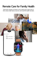 2025 Laser Treatment Three High SmartWatch 1.95" Sapphire Curved Screen ECG+PPG Blood fat Uric Acid Health Diagnosis Smartwatch