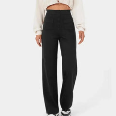 Soft Comfortable Trousers Women Slouchy Pants High Waist Wide Leg Women's Pants
