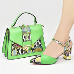Matching Shoes & Bags: Women Ladies Shoes and Sandals Snake Print Heels