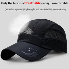 Men Sports Running Sweat Baseball Cap Male Canada Golf Quick Dry