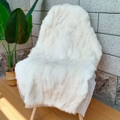 1PCS Thicker Leather Rabbit Fur Rug Can Hand-washed Soft Comfortable Furry Home