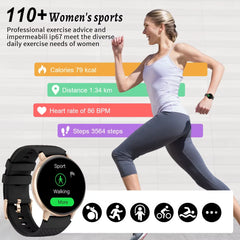 LIGE 2025 Smart Watch Women Bluetooth Call Custom Dials Watches Blood Oxygen Monitor Sport Men Smartwatch Ladies For Android IOS