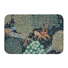 Custom William Morris Compton Floral Art Nouveau Pattern Doormat Bath Door Floor Mat