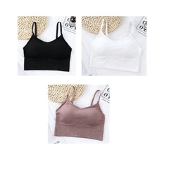 Sports Bra with removable cups Seamless Comfortable Wireless Bra For Women