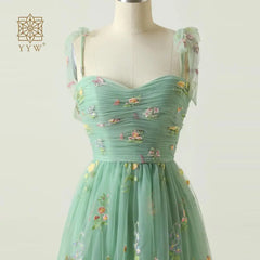 Evening wear Dresses: Party Dress Prom Dress Blue Adjustable Straps Shiny Love