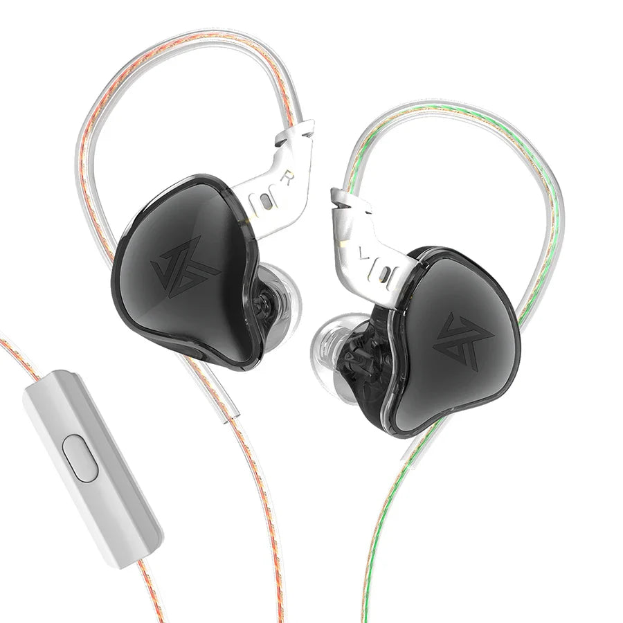 KZ EDC Earphones 1 Dynamic HIFI Bass Earbuds In Ear Monitor Headphones Sport Noise Cancelling Headse