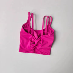 Women's Sports Bras Fitness Top, Sexy Lingerie, Push Up Fixed Pad, Yoga Bra