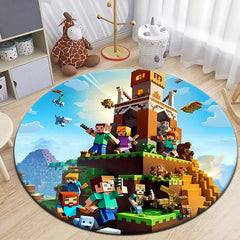 National game Carpet for Living Room Rugs Camping Picnic Mats Flannel Anti-Slip Rug