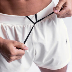 Men's 2-in-1 Summer Running Shorts Breathable Quick-Dry Basketball Training