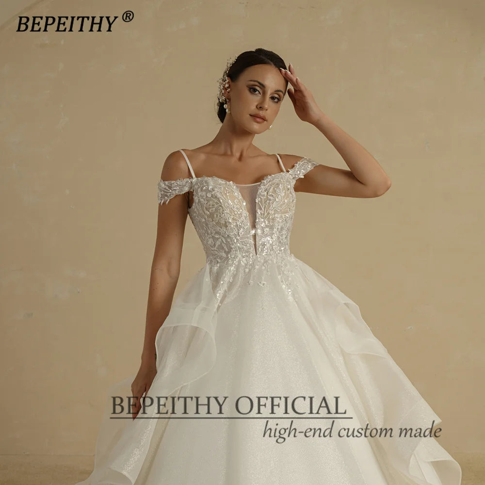 White Bridesmaid Dresses: A Line Ivory Wedding Dresses For Women Bride
