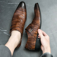 Designer Leather British Dress Flats Luxury Formal Business Man Driving Casual Shoes