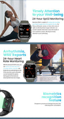 Blackview W60 2024 New Smartwatch 2.01'' HD Display TFT Rugged Smart Watch for Outdoor With Emergency Lighting Bluetooth Calling