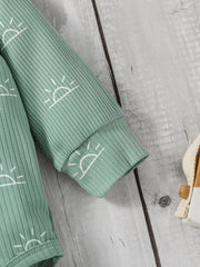 2Pcs Baby boys Spring/Autumn Long Sleeve Jumpsuit& Pant With Bow For Casual Clothing Set