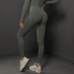 Women Seamless Yoga Pants Fitness Sports Running Sportswear Stretchy Lifting Tights