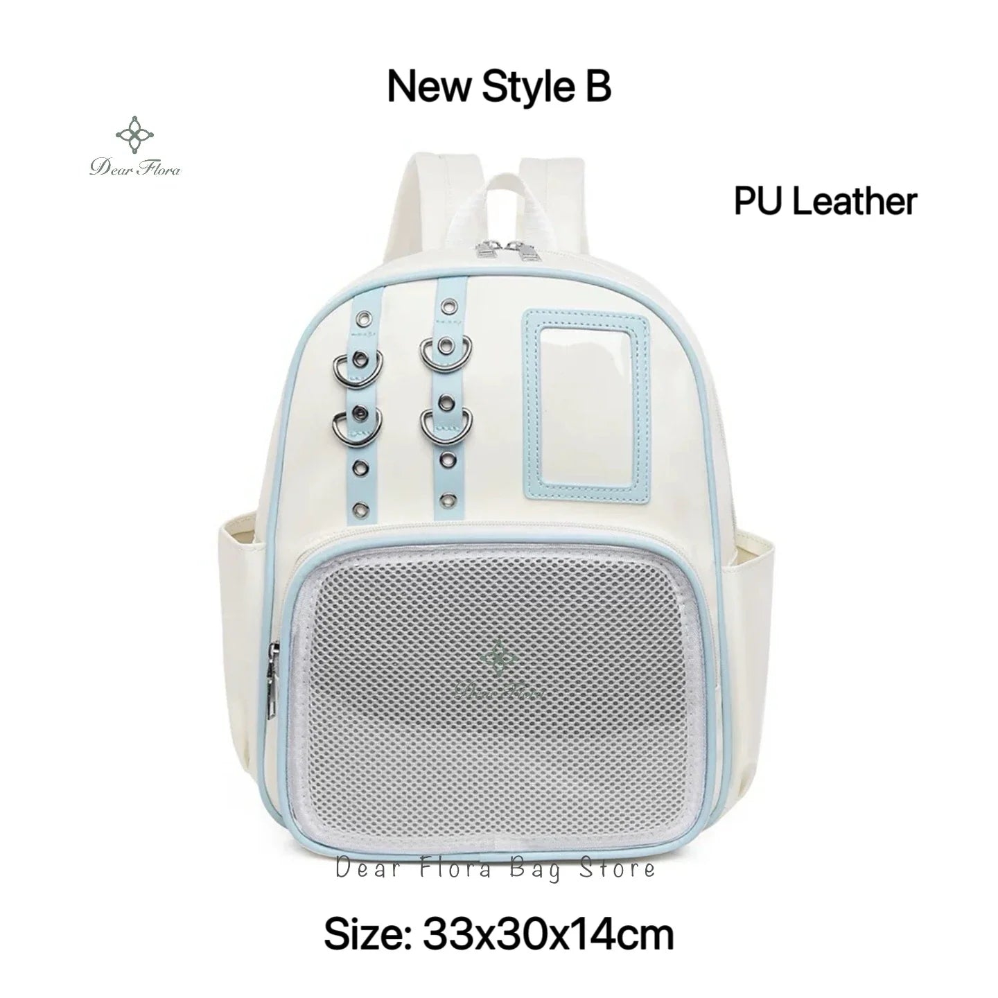 Y2K Cute Mini Backpack Women Kawaii Ita Bag Sweet Girl Transparent Rucksack DIY Personality Display Knapsack Lolita Shoulder Bag