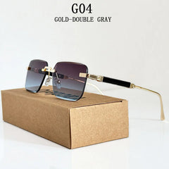 Sunglasses Women Trendy Vintage Designer Rimless Sunglasses For Men