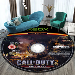 Game Shooting Call CD Round Carpet for Living Room Rugs Camping Picnic Mats Flannel