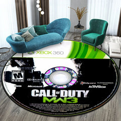 Game Shooting Call CD Round Carpet for Living Room Rugs Camping Picnic Mats Flannel