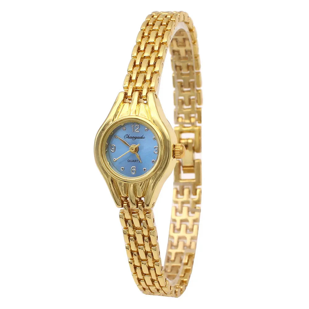 Women Bracelet Watch Mujer Golden Relojes Small Dial Quartz leisure Watch Popular Wristwatch Hour female ladies Elegant watches