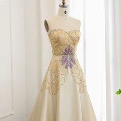 Homecoming Dresses: Butterfly Beige Evening Dresses for Women Wedding Gowns