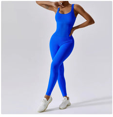 Women's Yoga One Piece Tracksuit Jumpsuit Seamless Sportswear Yoga Suit Gym