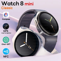 2025 New GPS Map Navigation Smart Watch For Men Women NFC Compass Sports Watch Bluetooth Call AMOLED HD Smartwatch 8 mini