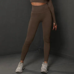 Women Seamless Yoga Pants Fitness Sports Running Sportswear Stretchy Lifting Tights