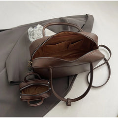 Retro Large Capacity Bag With Pouch Female Autumn Work Commuter