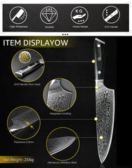 Damascus Kitchen Knives Set Japanese Chef Kitchen Knives VG10 67 Layer Stainless