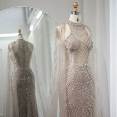 Homecoming Dresses: Mermaid Evening Dresses for Women Wedding Party Cape