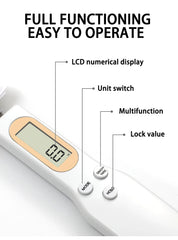 Mini Spoon Scale Digital Kitchen Scale Electronic LCD Food Scale 0.1-500g Cooking Flour