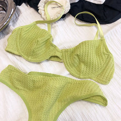 6 Color Women Underwear French Bralette Push Up Bra Set Ultra