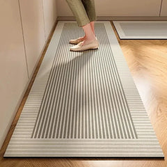 Japanese Minimalist Anti-skid Floor Mat for Household Cream Style Kitchen Floor Mat