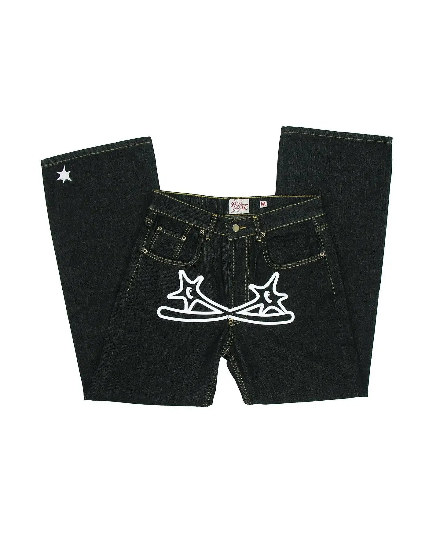 Hip Hop Street Apparel Jeans Y2k Harajuku Printed Gothic Jeans