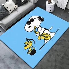 Snoopy HD lively Cartoon,Large Area Printed Carpet,Bathroom,Living Room Decor,Sofa