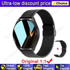 New Smart Watch 1.32 inch HD AMOLED Screen Bluetooth Call Health Monitoring Alarm Clock Fashion Watch Men Women For Android IOS