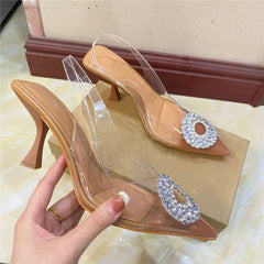 Luxury Brand Women High Heels Rhinestone Fashion Sandals