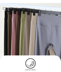 Spring Seamless Shark Leggings Women Mid-High Waist Tight Leggings