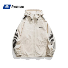 Spring Men Outdoor Jacket WaterProof Hooded Solid Color Couple Aviator jacket