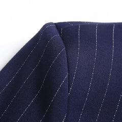 Tuxedo for Mens: Men Business Dinner Blazers Coat Stripe Slim Fit Wedding