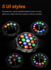 BOXUXING 1.85-inch Smart Watch Men Sport Waterproof Fitness Heart Rate Watches Compass GPS Track NFC Bluetooth Call Smartwatch