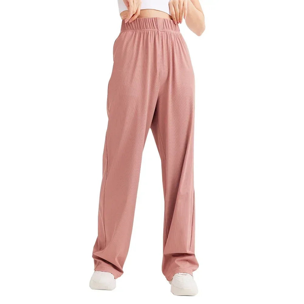 Women Sweatpants High Waist Sport Running Gym Outdoor Anti-UV Stretch