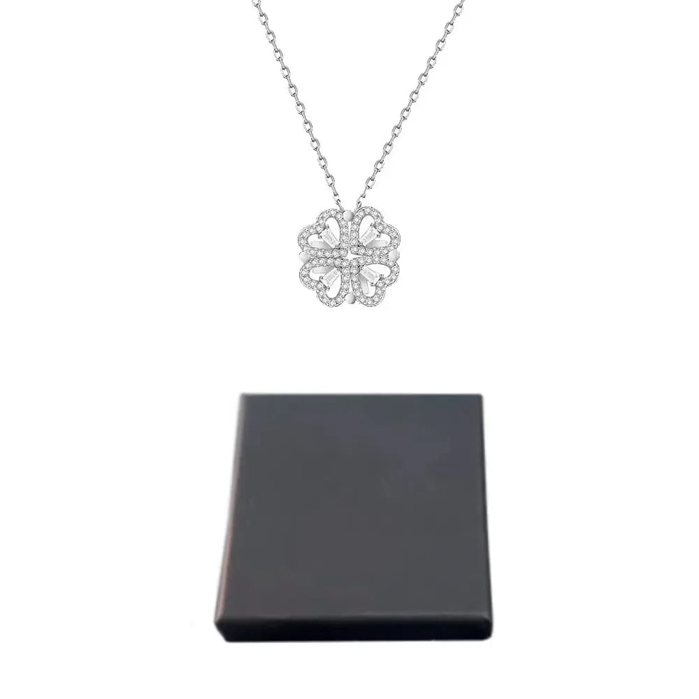 2025 Lucky Four-leaf Clover Necklace In Black Box With Logo For BR Shopper